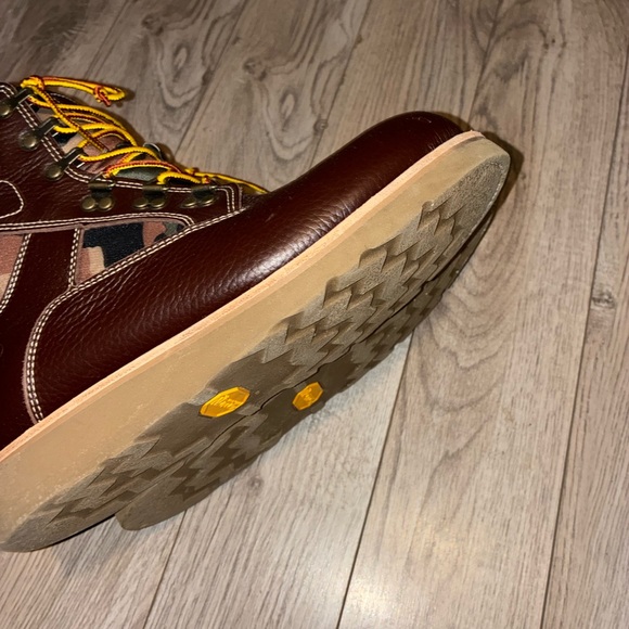 Asolo Brown Leather Boots with Yellow Laces - Picture 5 of 8